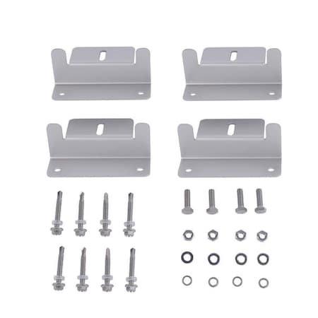 Aims Power Solar Panel Z Bracket Mounting Kit 4 Piece Set - Rvs, Boats, Vans PV-ALBRACKET